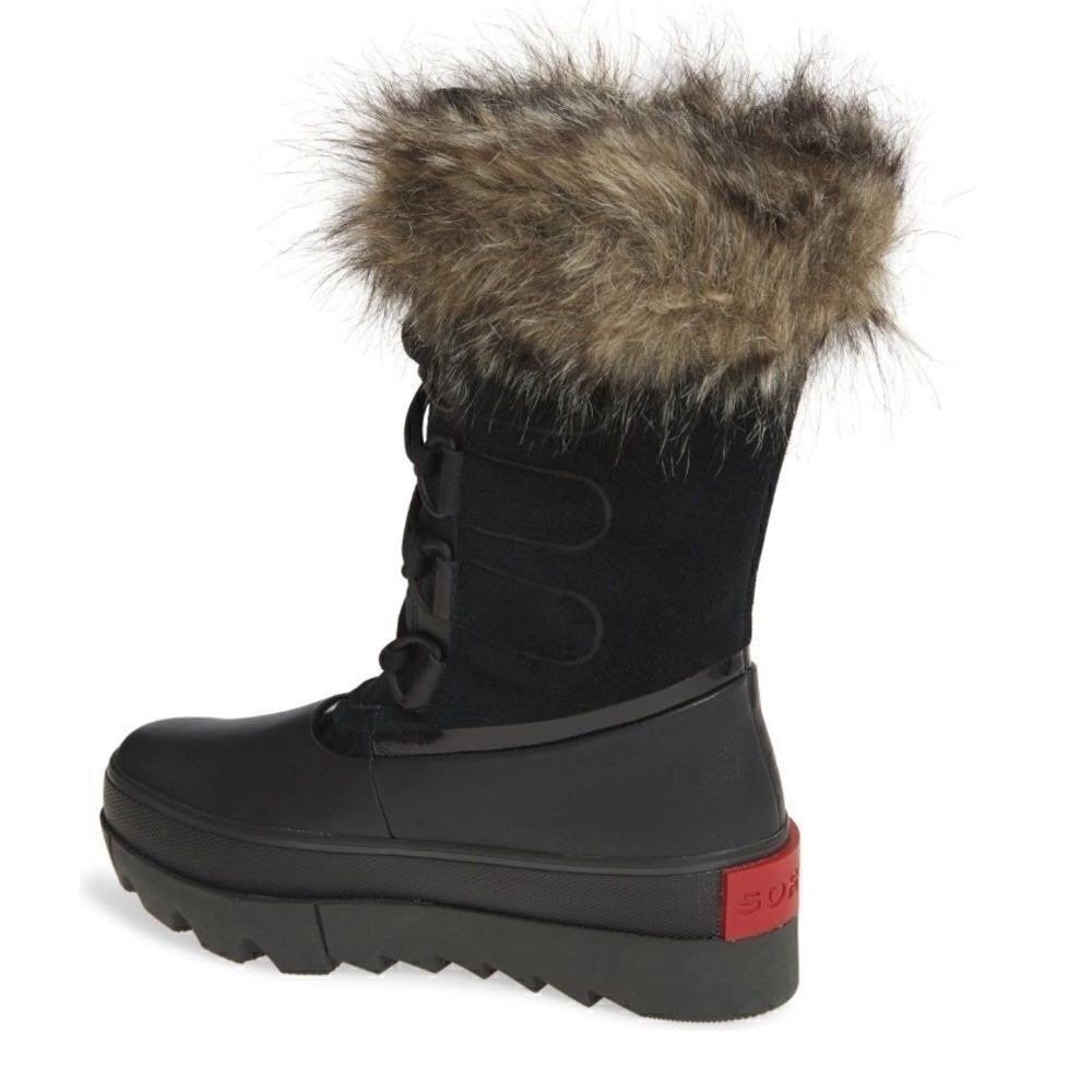 SOREL JOAN of Arctic Next Faux Fur Waterproof Snow Boot, Black, Size 10, NWT‎ - Picture 11 of 12